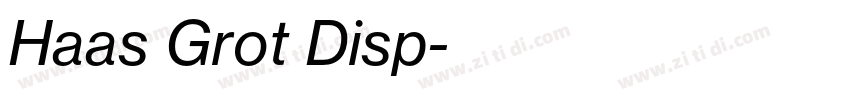 Haas Grot Disp字体转换 Haas Grot Disp字体转换